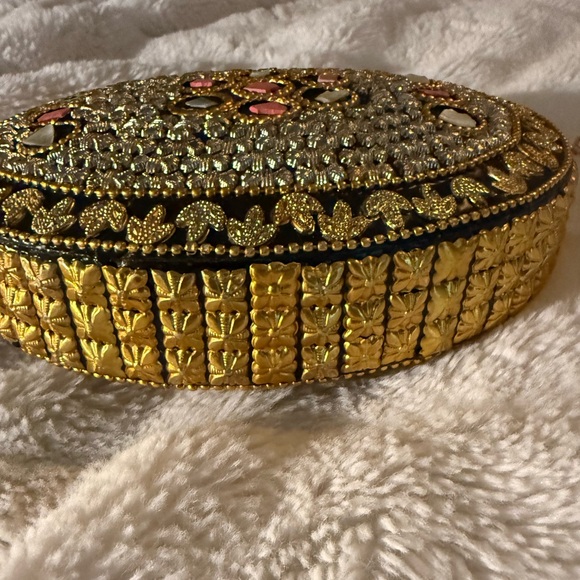 RAMLA Pink Beverly Hills Handmade Mosaic Moroccon Clutch Crossbody Bag $250 - Picture 7 of 12